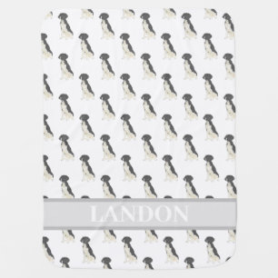 German Shorthaired Pointer (Black & White) Baby Blanket