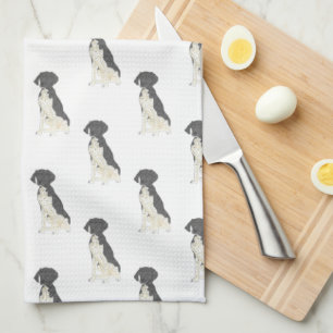 German Shorthaired Pointer (Black & White) Kitchen Towel