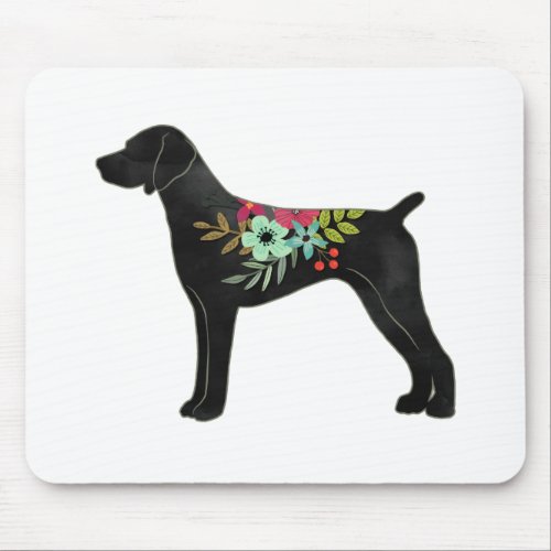 German Shorthaired Pointer Boho Silhouette Mouse Pad