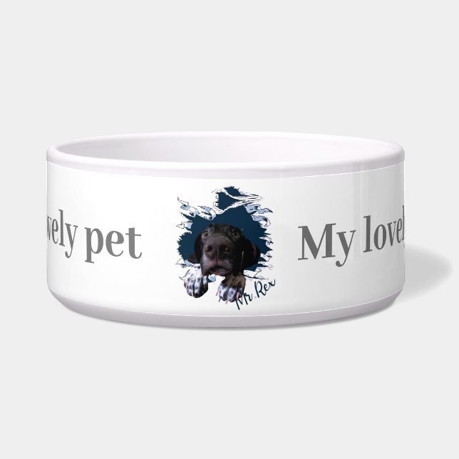 German Shorthaired Pointer  Bowl (Front)