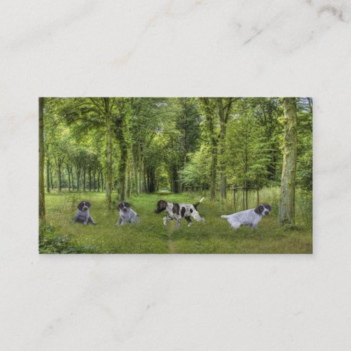 Customizable German Shorthaired Pointer Breeder Business Card