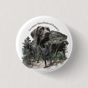 German Shorthaired Pointer Button