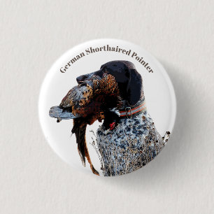 German Shorthaired Pointer Button