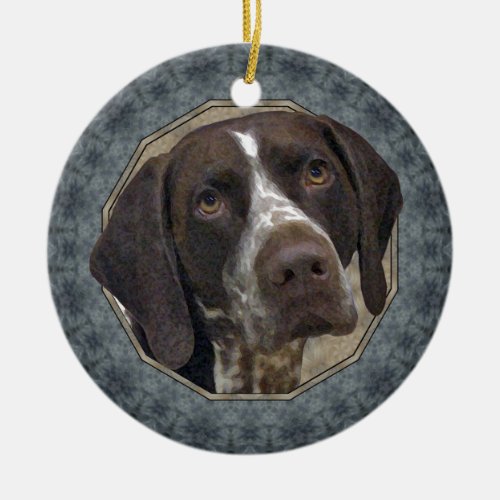 German Shorthaired Pointer Ceramic Ornament