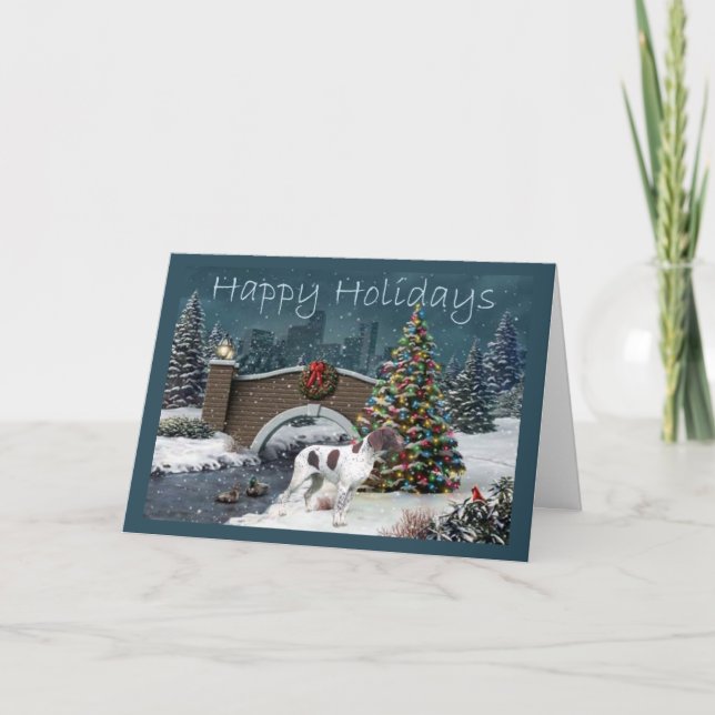 German Shorthaired Pointer Christmas Card Eve1 (Front)