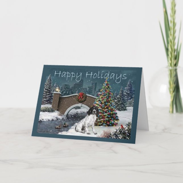 German Shorthaired Pointer Christmas Card Eve2 (Front)