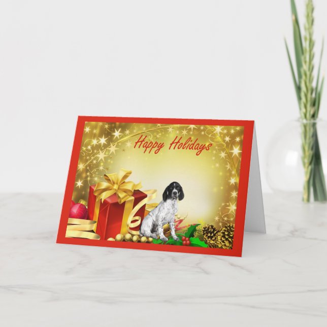 German Shorthaired Pointer Christmas Card Gifts (Front)