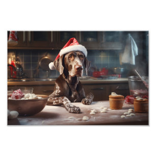 German Shorthaired Pointer Christmas Cookies Photo Print