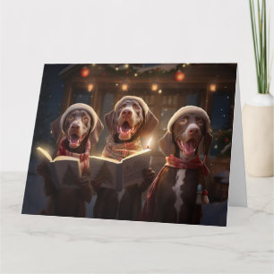 German Shorthaired Pointer Christmas Fun Holiday Card