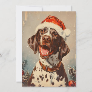 German Shorthaired Pointer Christmas Holiday Card