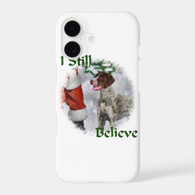 German Shorthaired Pointer Christmas Iphone Case (Back)