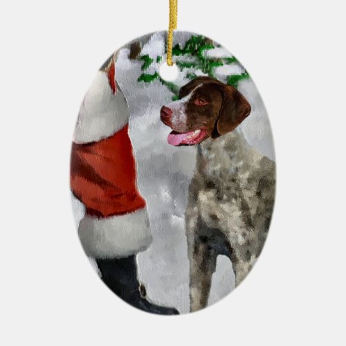 German Shorthaired Pointer Christmas Ornament