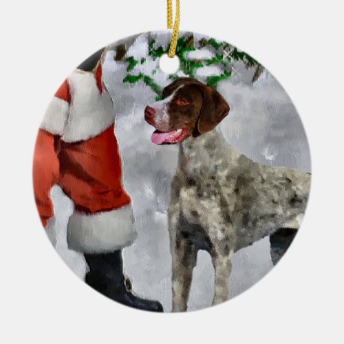 German Shorthaired Pointer Christmas Ornament