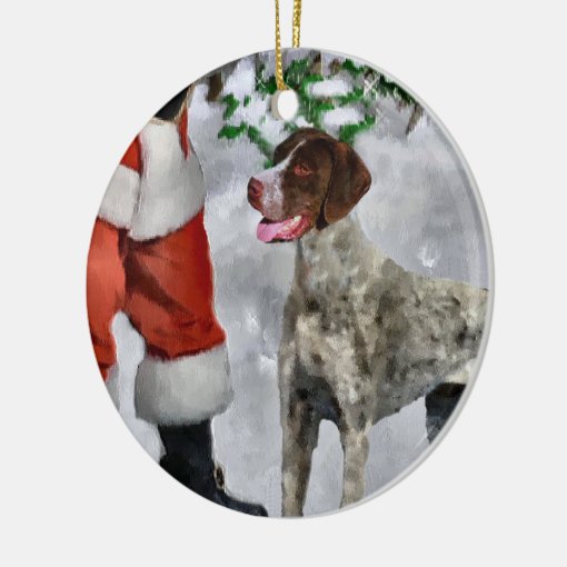 German Shorthaired Pointer Christmas Ornament Zazzle 1030