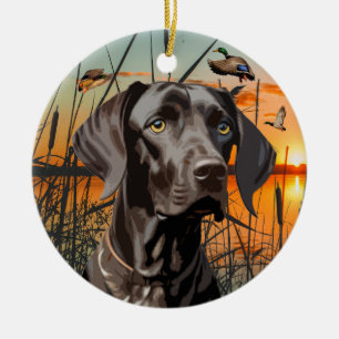 German Shorthaired Pointer Christmas Ornament