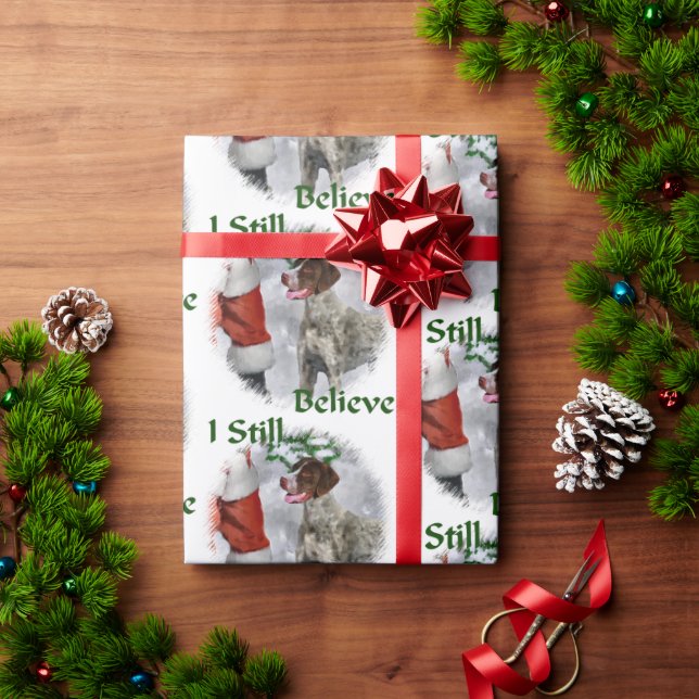 German Shorthaired Pointer Christmas Wrapping Paper (Holiday Gift)