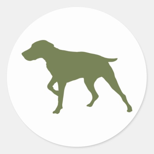 German Shorthaired Pointer Classic Round Sticker