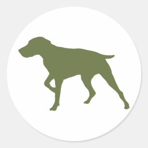 German Shorthaired Pointer Classic Round Sticker