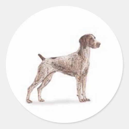 German Shorthaired Pointer Classic Round Sticker