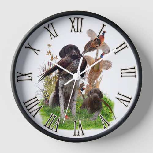 German Shorthaired Pointer  Clock