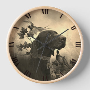 German Shorthaired Pointer Clock