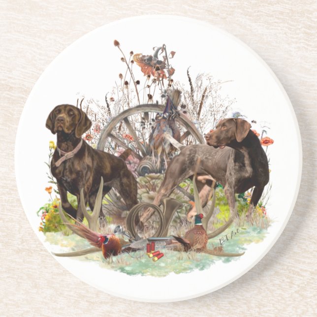 German Shorthaired Pointer     Coaster (Front)