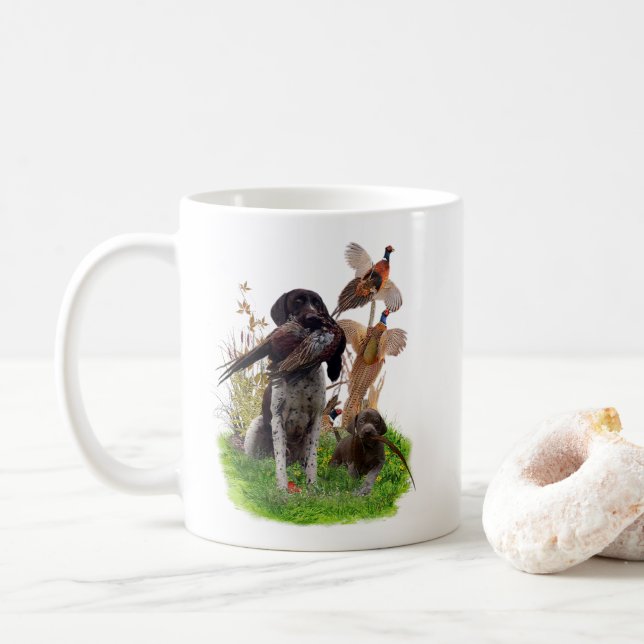 German Shorthaired Pointer  Coffee Mug (With Donut)
