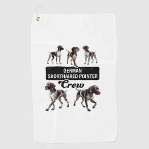 German Shorthaired Pointer Crew Golf Towel