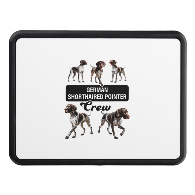German Shorthaired Pointer Crew  Hitch Cover (Front)
