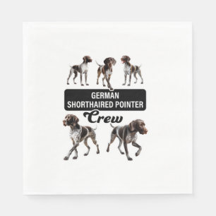 German Shorthaired Pointer Crew Napkins