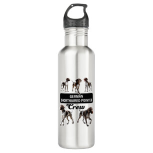 German Shorthaired Pointer Crew  Stainless Steel Water Bottle
