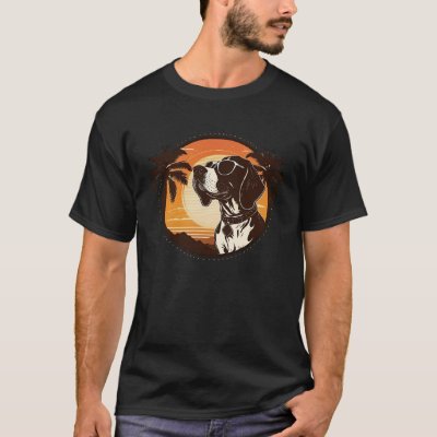 german shorthaired pointer Cute Cool Sunglasses T-Shirt