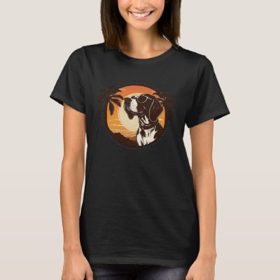german shorthaired pointer Cute Cool Sunglasses T-Shirt