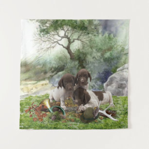 German Shorthaired Pointer cute puppies Tapestry