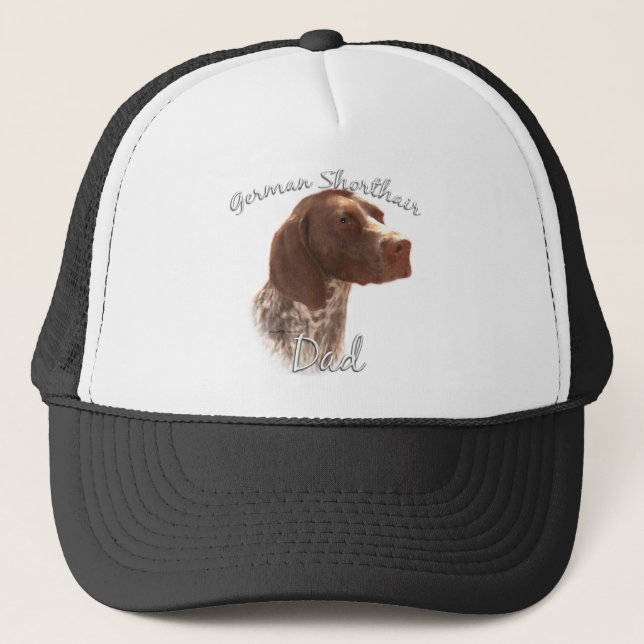 German Shorthaired Pointer Dad 2 Trucker Hat (Front)