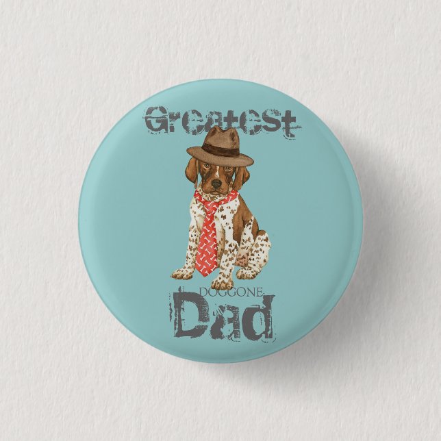 German Shorthaired Pointer Dad Button (Front)