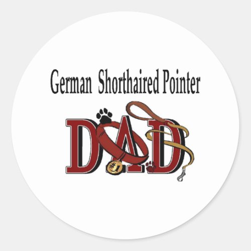 German Shorthaired Pointer Dad Sticker