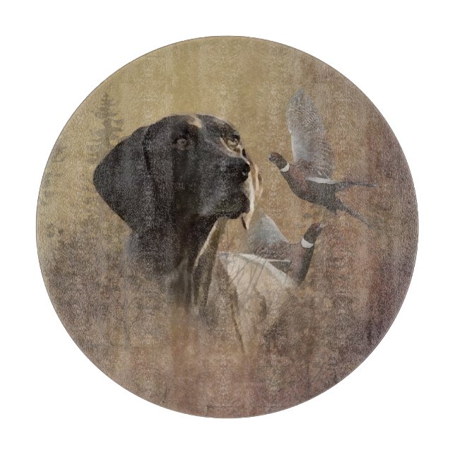 German Shorthaired Pointer ,Deutsch Kurzhaar Tapes Cutting Board (Front)