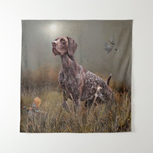 German Shorthaired Pointer Deutsch Kurzhaar Tapestry