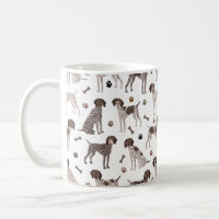 German Shorthaired Pointer Dog Bone and Paw Print 
