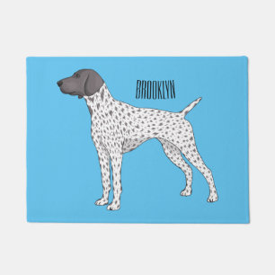 German Shorthaired Pointer dog cartoon  Doormat