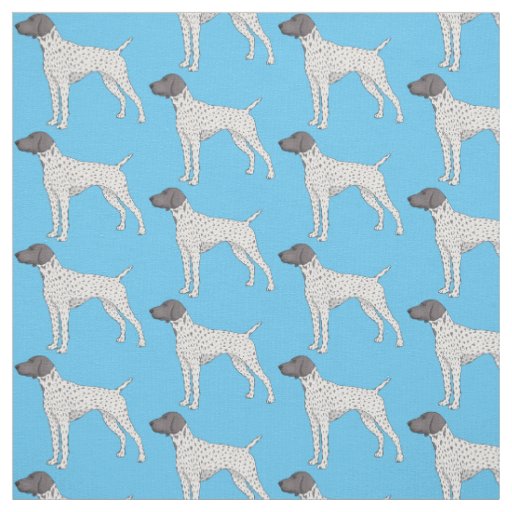 German Shorthaired Pointer dog cartoon Fabric