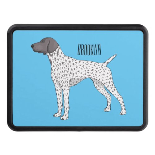 German Shorthaired Pointer dog cartoon Hitch Cover
