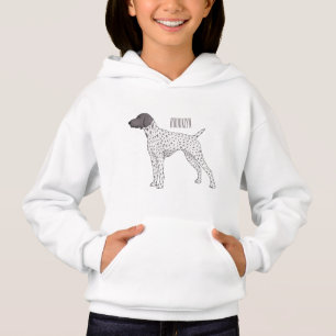 German Shorthaired Pointer dog cartoon Hoodie