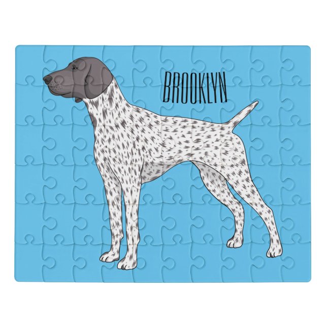 German Shorthaired Pointer dog cartoon Jigsaw Puzzle (Puzzle Horizontal)