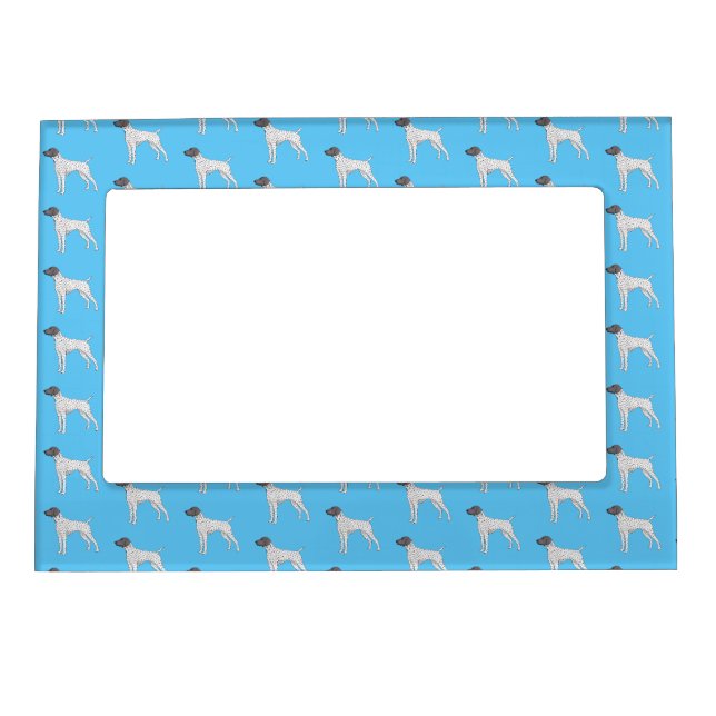 German Shorthaired Pointer dog cartoon  Magnetic Frame (Front)
