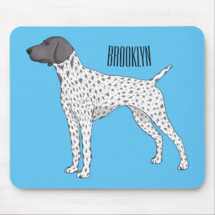 German Shorthaired Pointer dog cartoon Mouse Pad