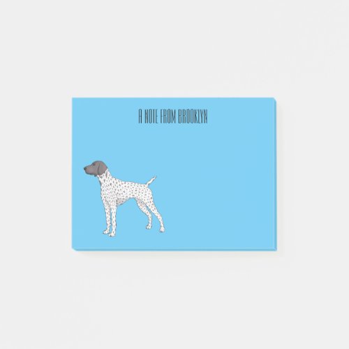 German Shorthaired Pointer dog cartoon  Post_it Notes