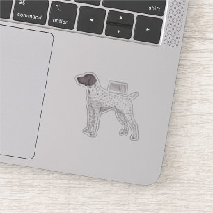 German Shorthaired Pointer dog cartoon Sticker