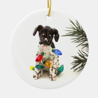 German Shorthaired Pointer Dog Christmas Ornament